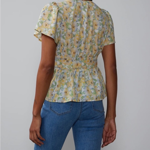 Floral Yellow and Cream Dress - Picture 2 of 2